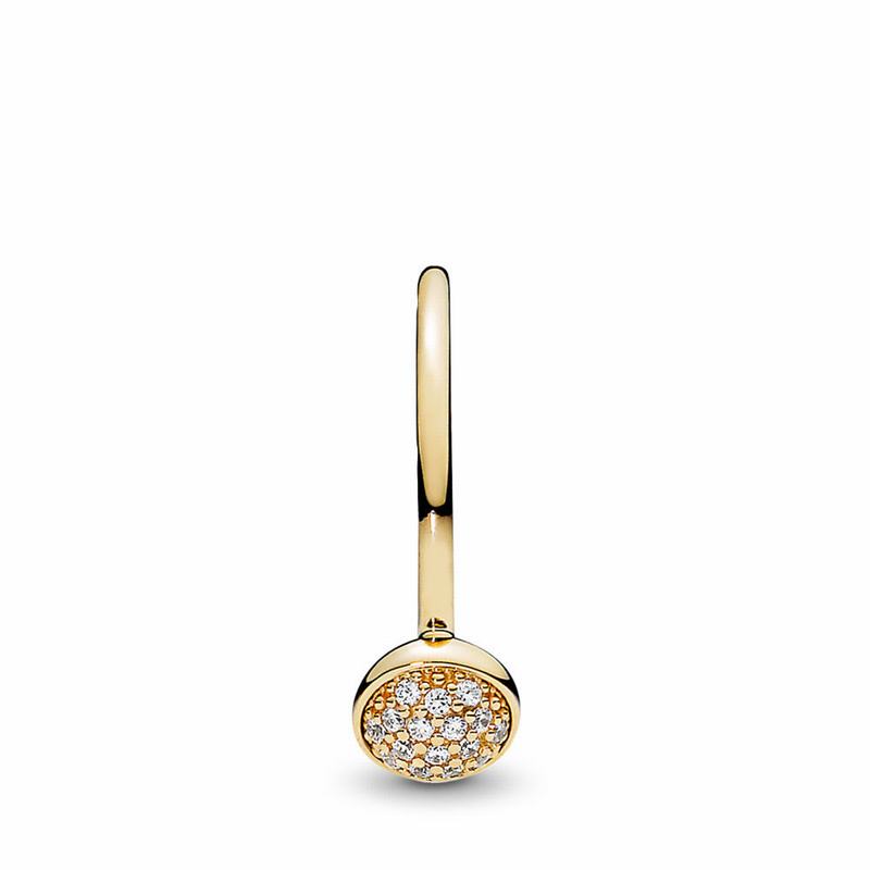 Pandora Australia Dazzling Droplet Promise Ring - 14k Gold | DIXAUS961